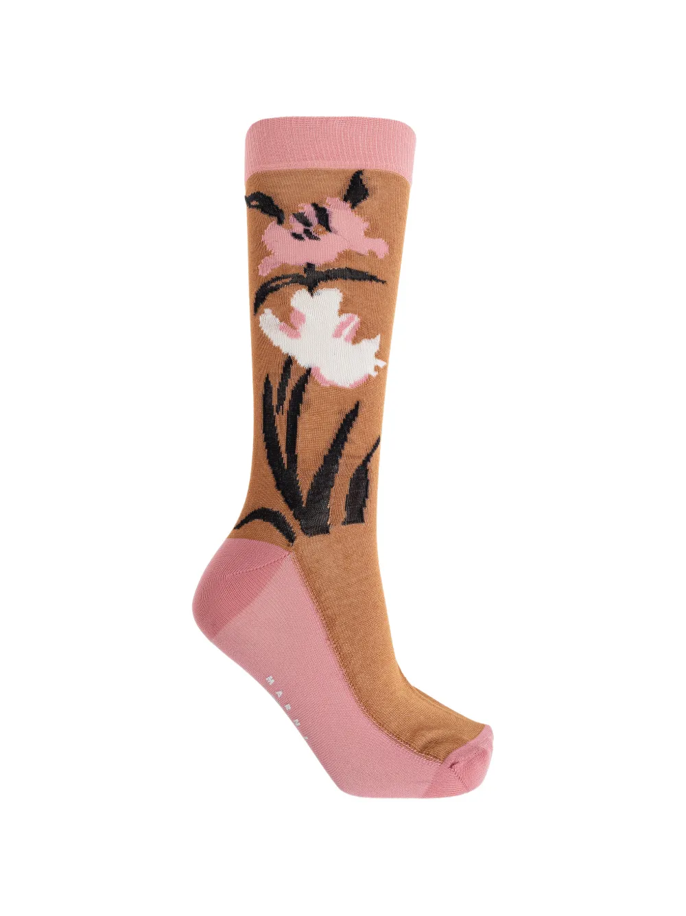 Marni floral-intarsia socks - Toni neutri