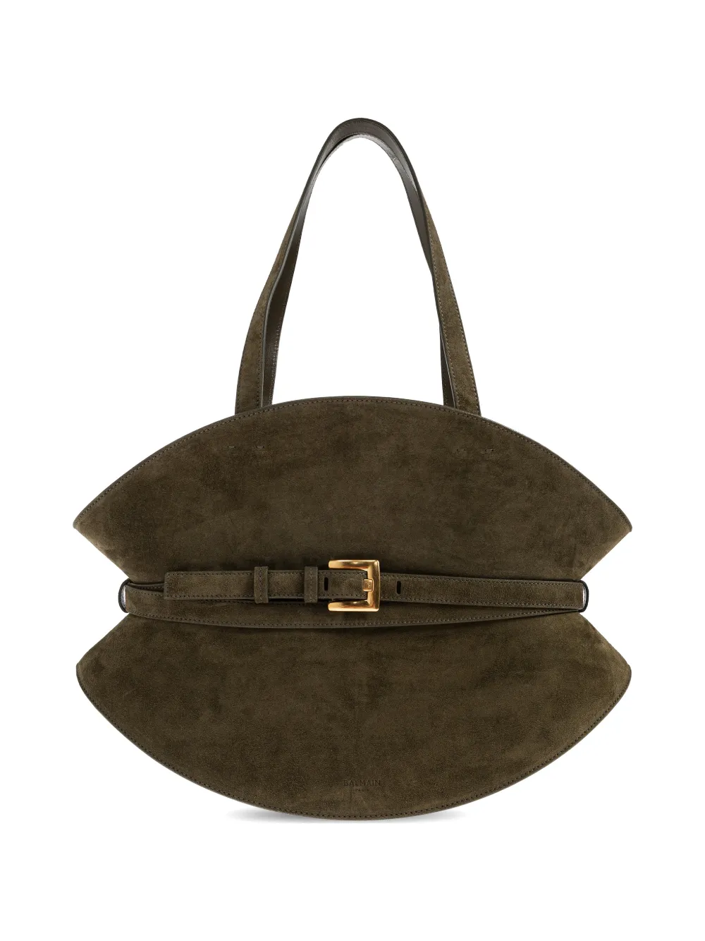 Balmain medium Shuffle belt tote bag - Verde