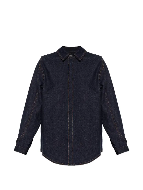 Jacquemus The Amelo De-nîmes Denim Shirt in Blue