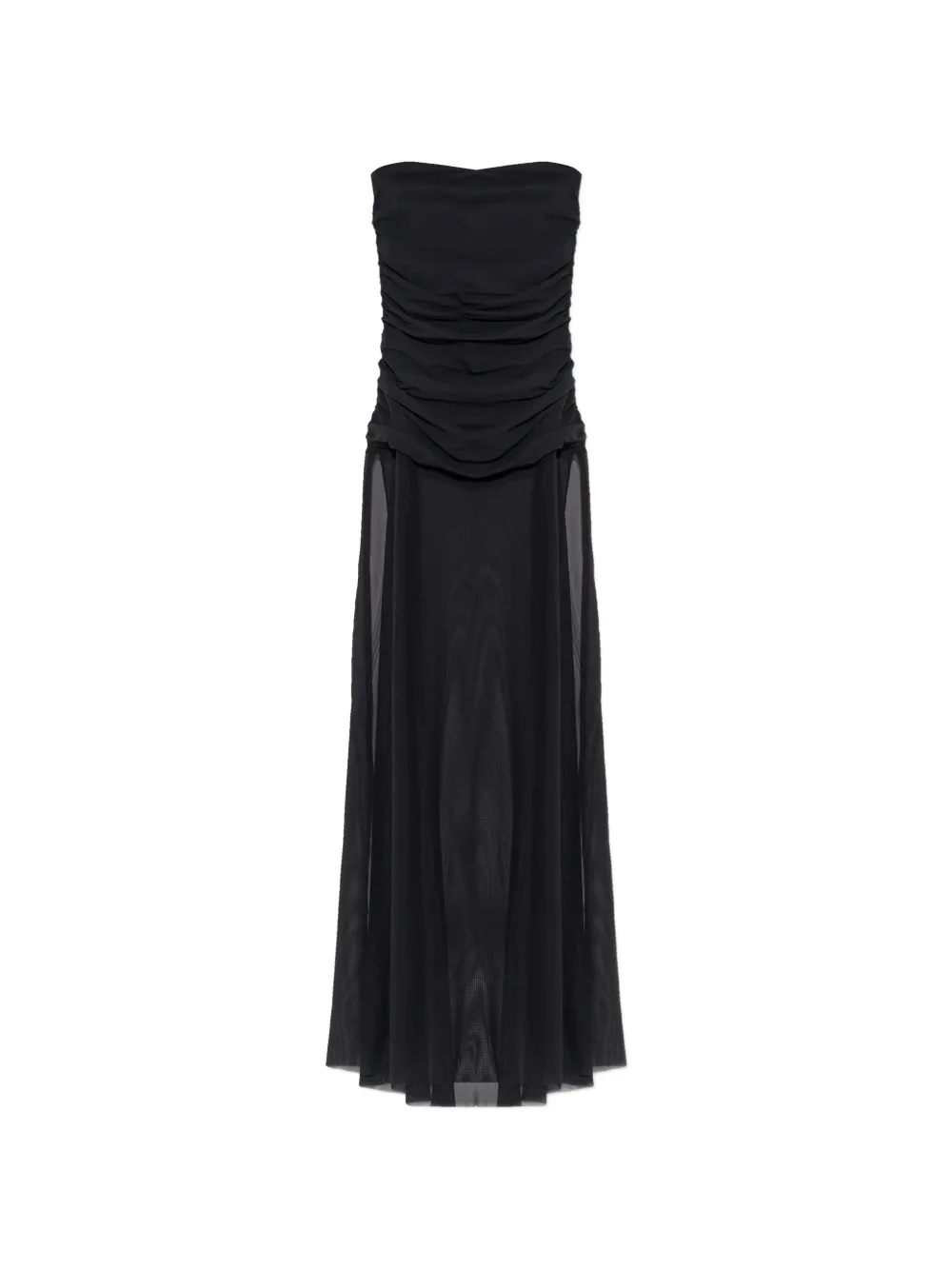 Ruched Bare Maxi Dress