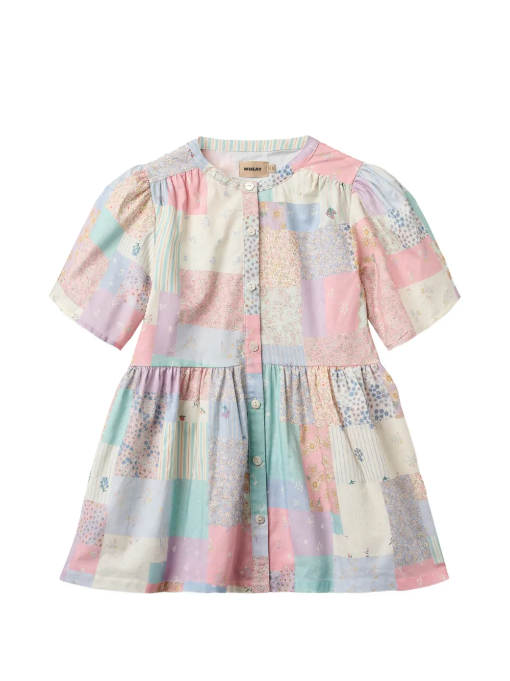 WHEAT Annabell patterned dress - Nude