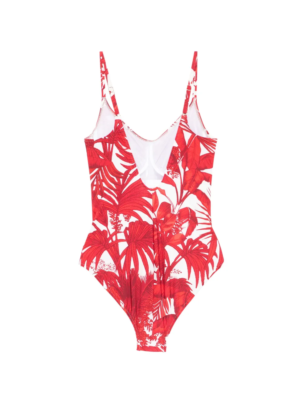 Ruffled Floral-Print Swimsuit