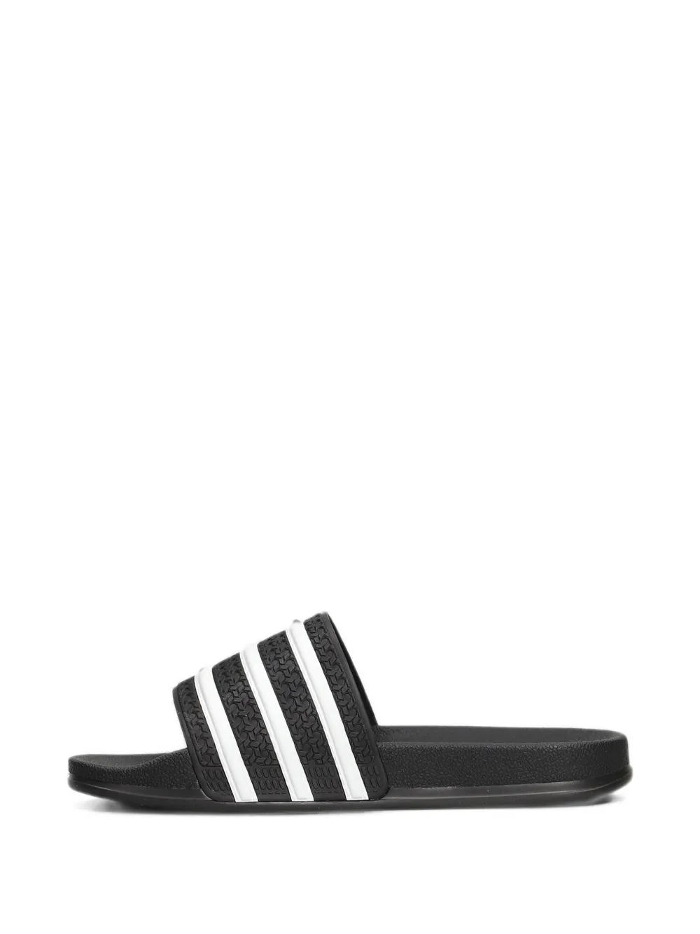 adidas Adilette striped textured slides Zwart