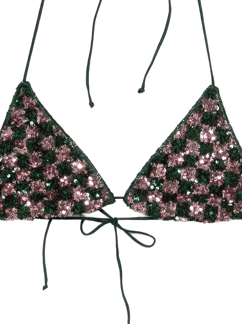  Oséree Sequins Chess Bikini - Green 