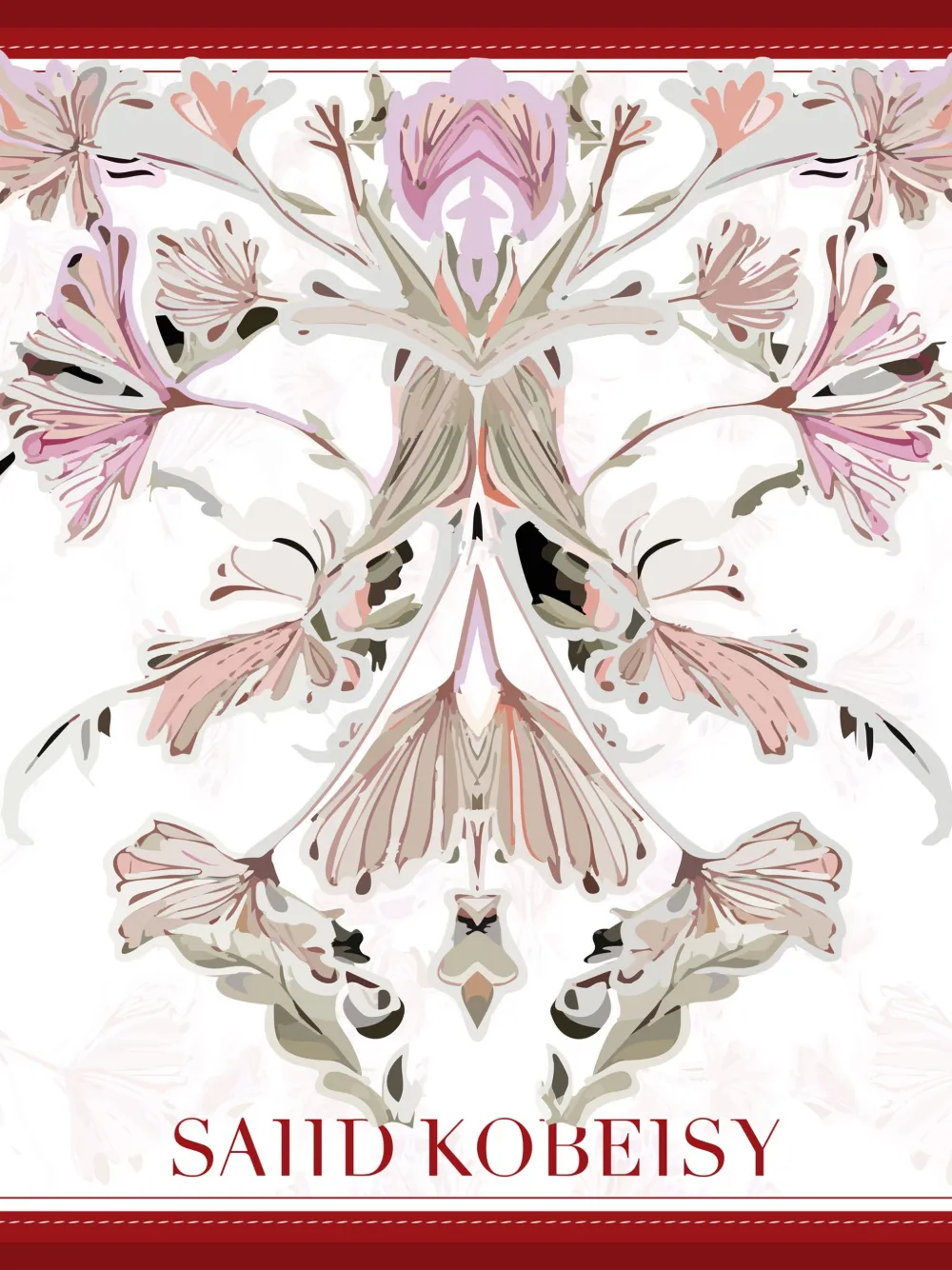 Saiid Kobeisy Grote sjaal met bloemenprint Wit