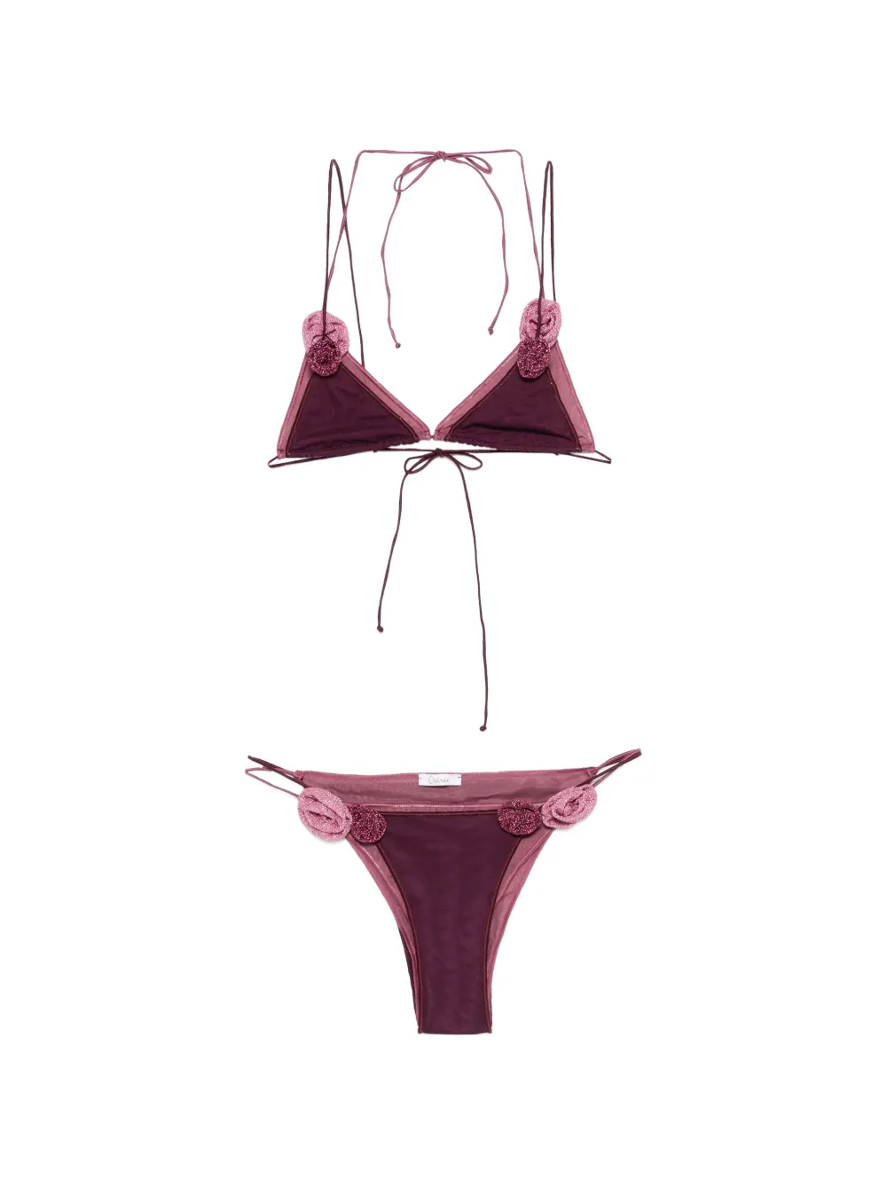 Oséree Doube Mesh Rose bikini - Viola