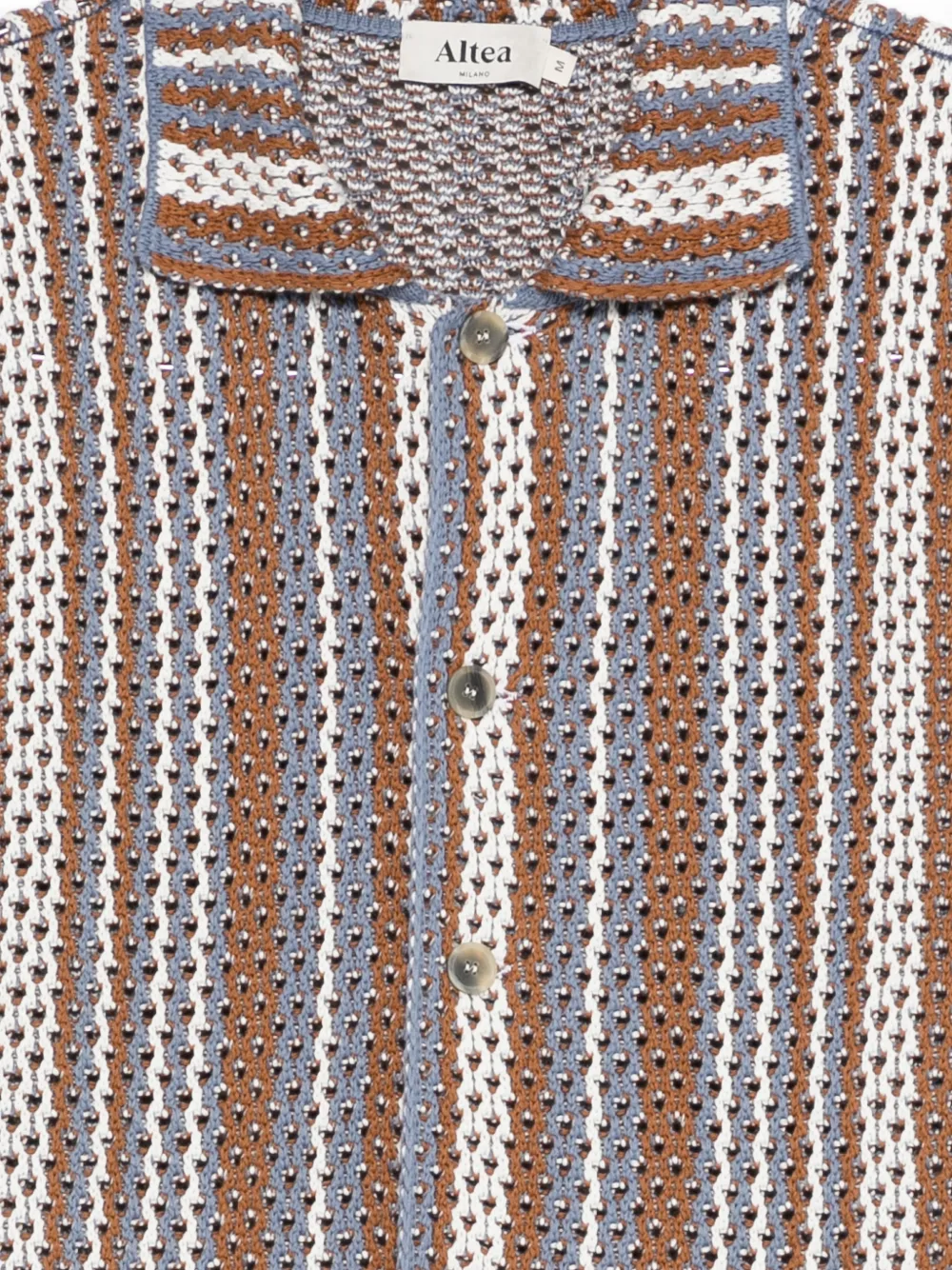  Altea Striped Buttoned Shirt - Blue 