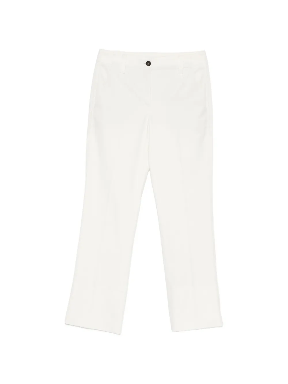 Brunello Cucinelli buttoned straight trousers - Toni neutri