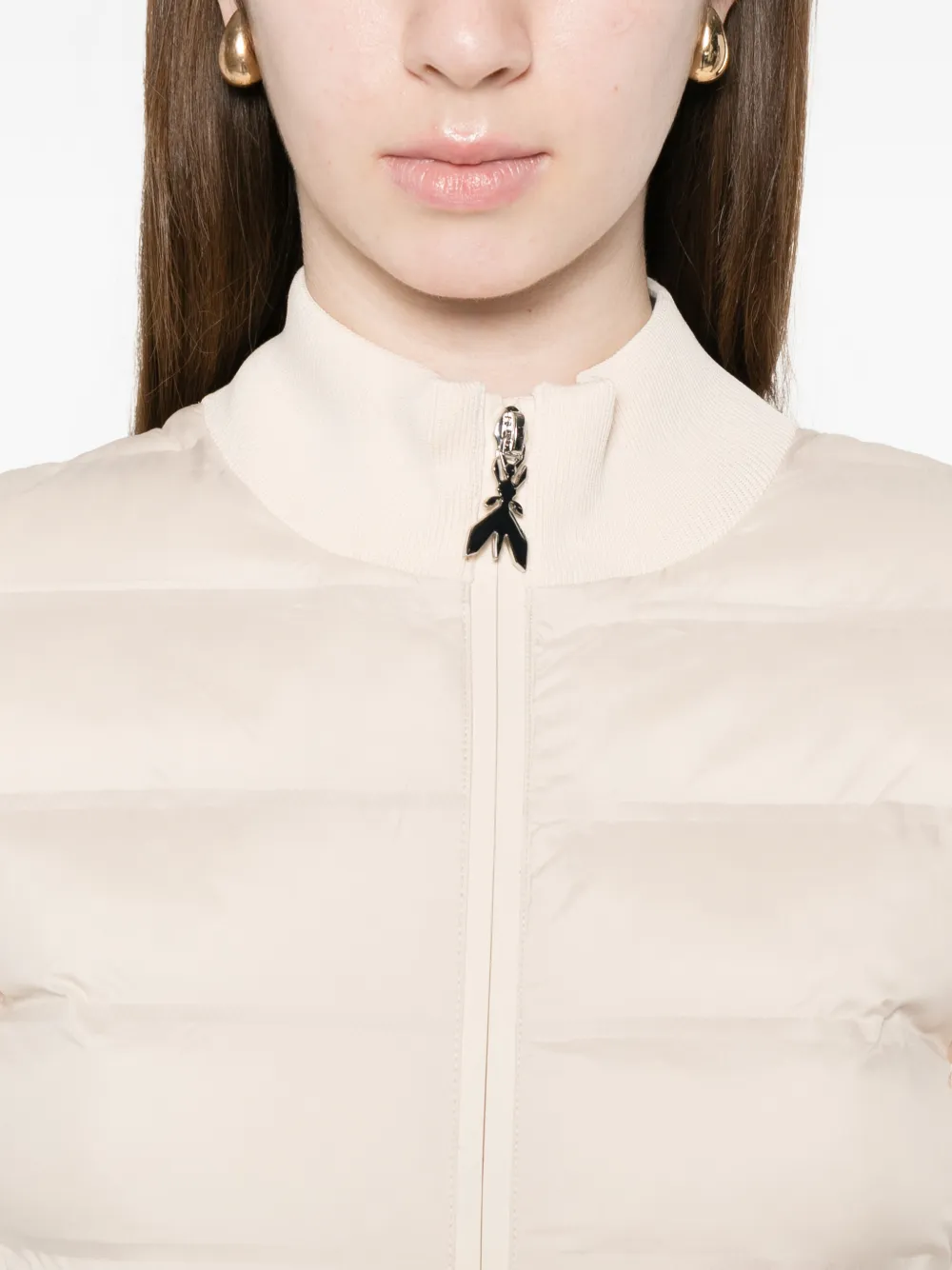Patrizia Pepe Gewatteerd donsjack Beige