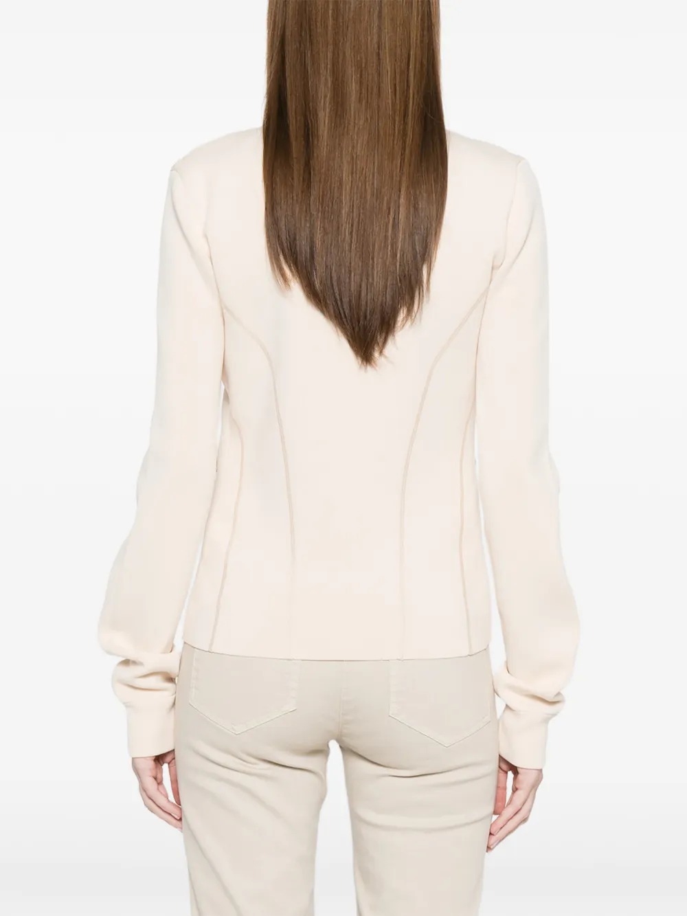 Patrizia Pepe Gewatteerd donsjack Beige