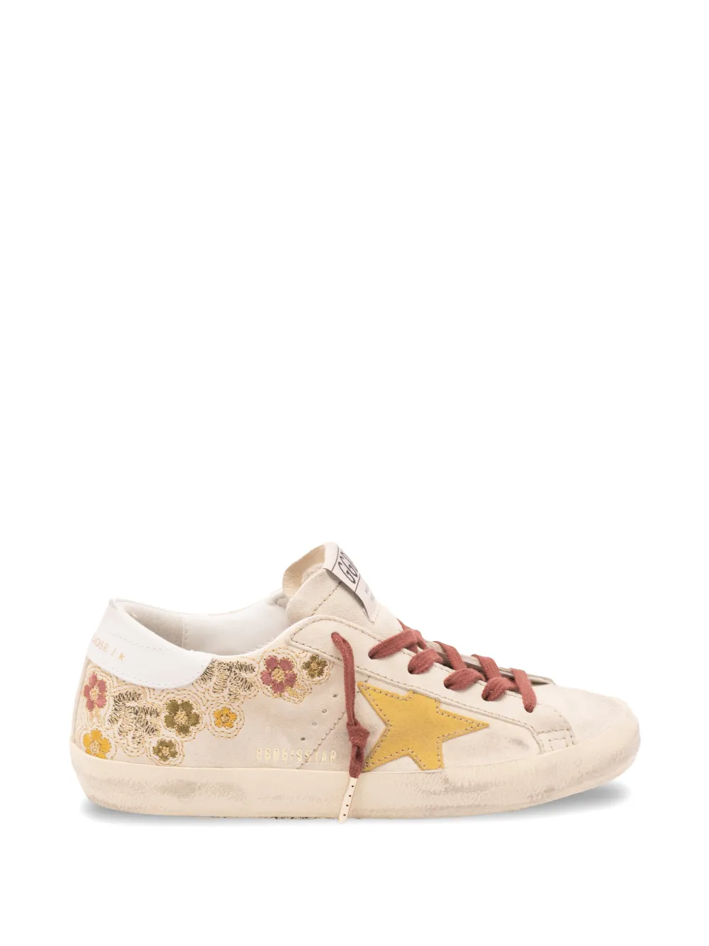 Golden Goose floral star sneakers Beige