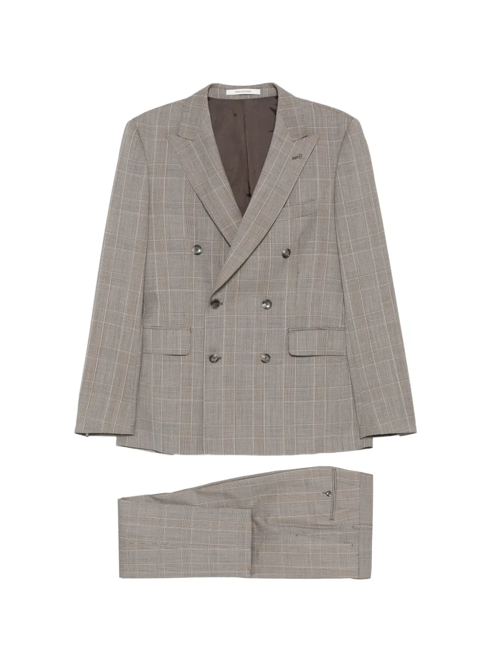 Tagliatore double-breasted suit - Nude
