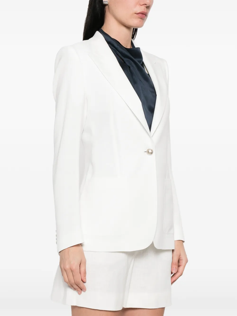 Tagliatore Blazer met enkele rij knopen Wit