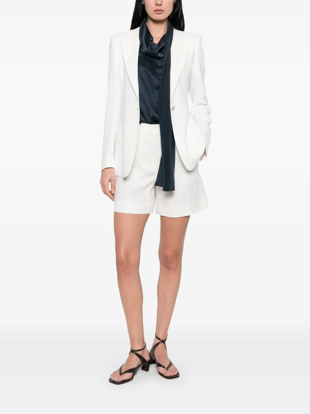 Tagliatore Blazer met enkele rij knopen Wit