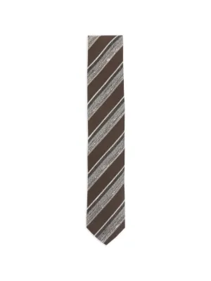 ラルディーニ LARDINI　ストライプネクタイ LARDINI (ラルディーニ) シルク レジメンタルタイ ネクタイ