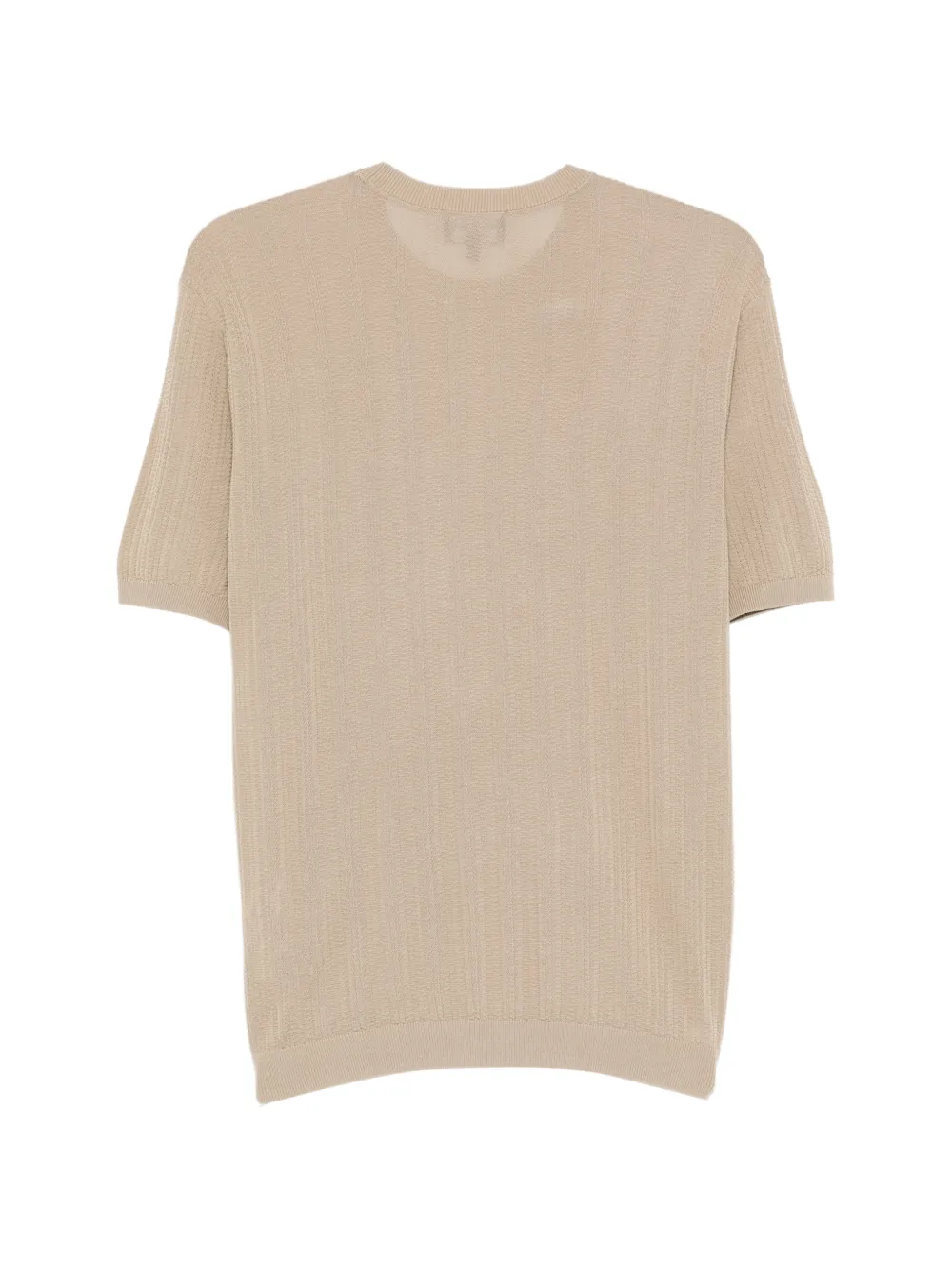 Emporio Armani Gebreid T-shirt Beige