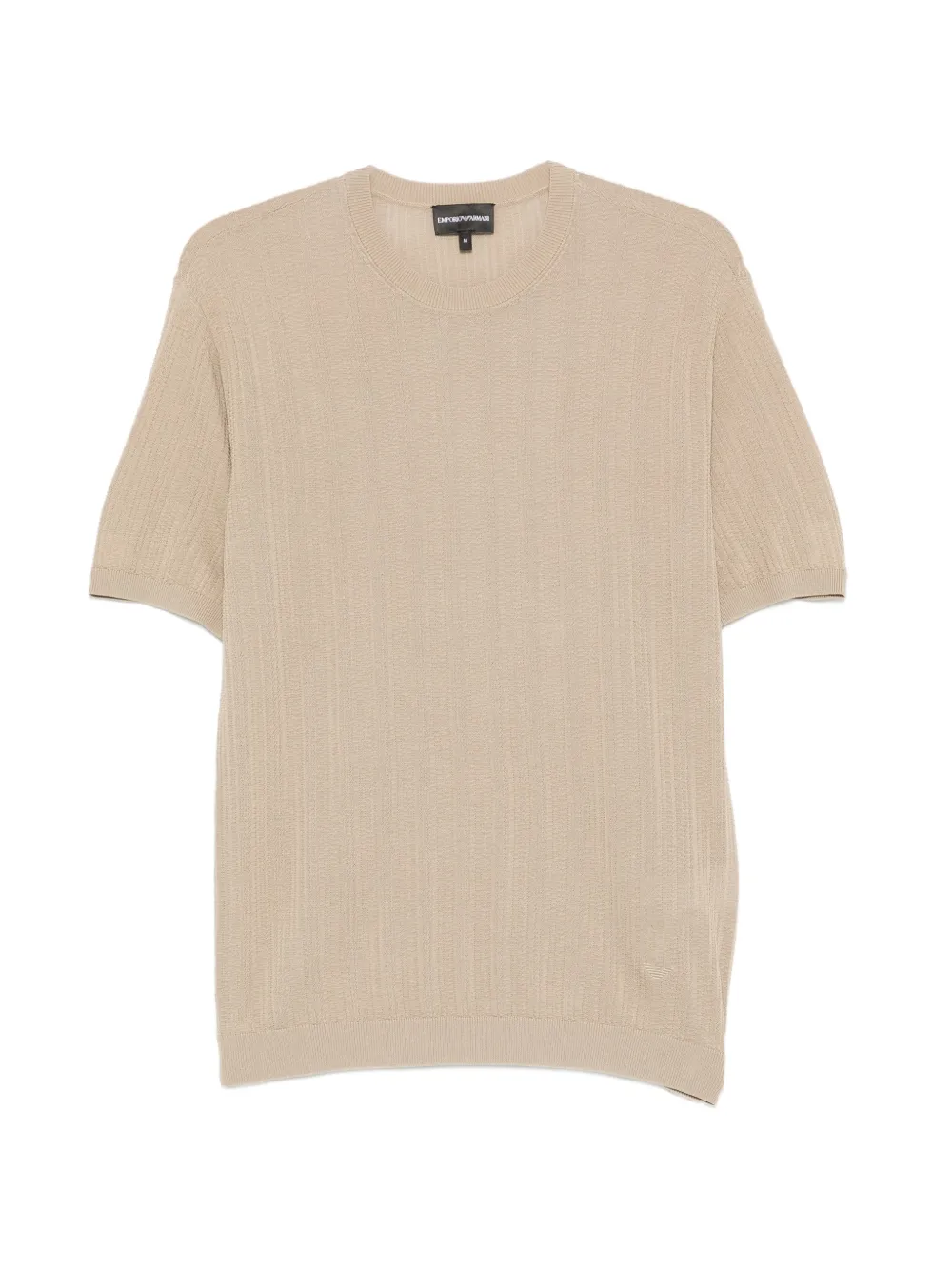 Emporio Armani knitted short-sleeve T-shirt - Nude