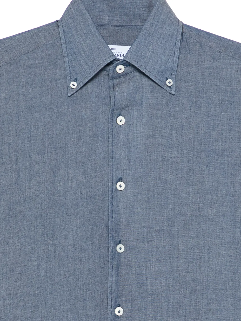  Alessandro Gherardi Buttoned Cotton Shirt - Blue 
