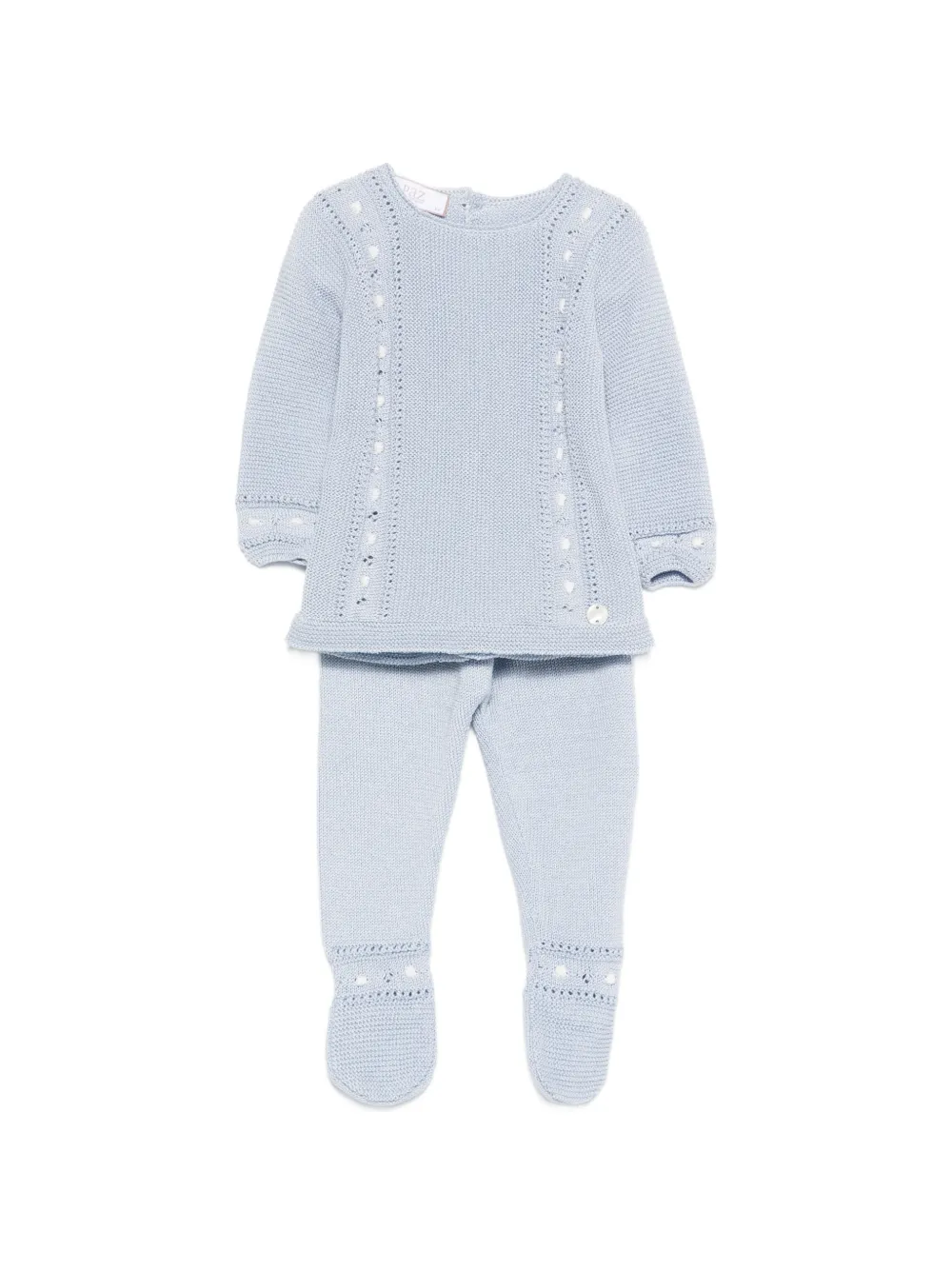 Paz Rodriguez knitted babygrow set - Blau