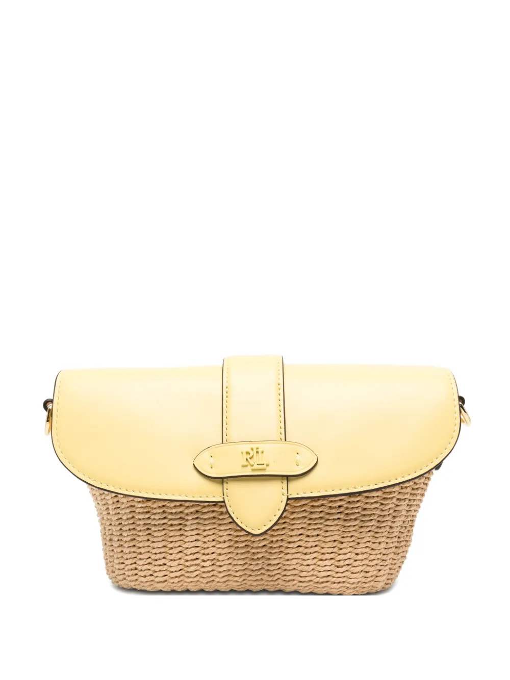 Lauren Ralph Lauren Lynden woven flap tote bag - Toni neutri