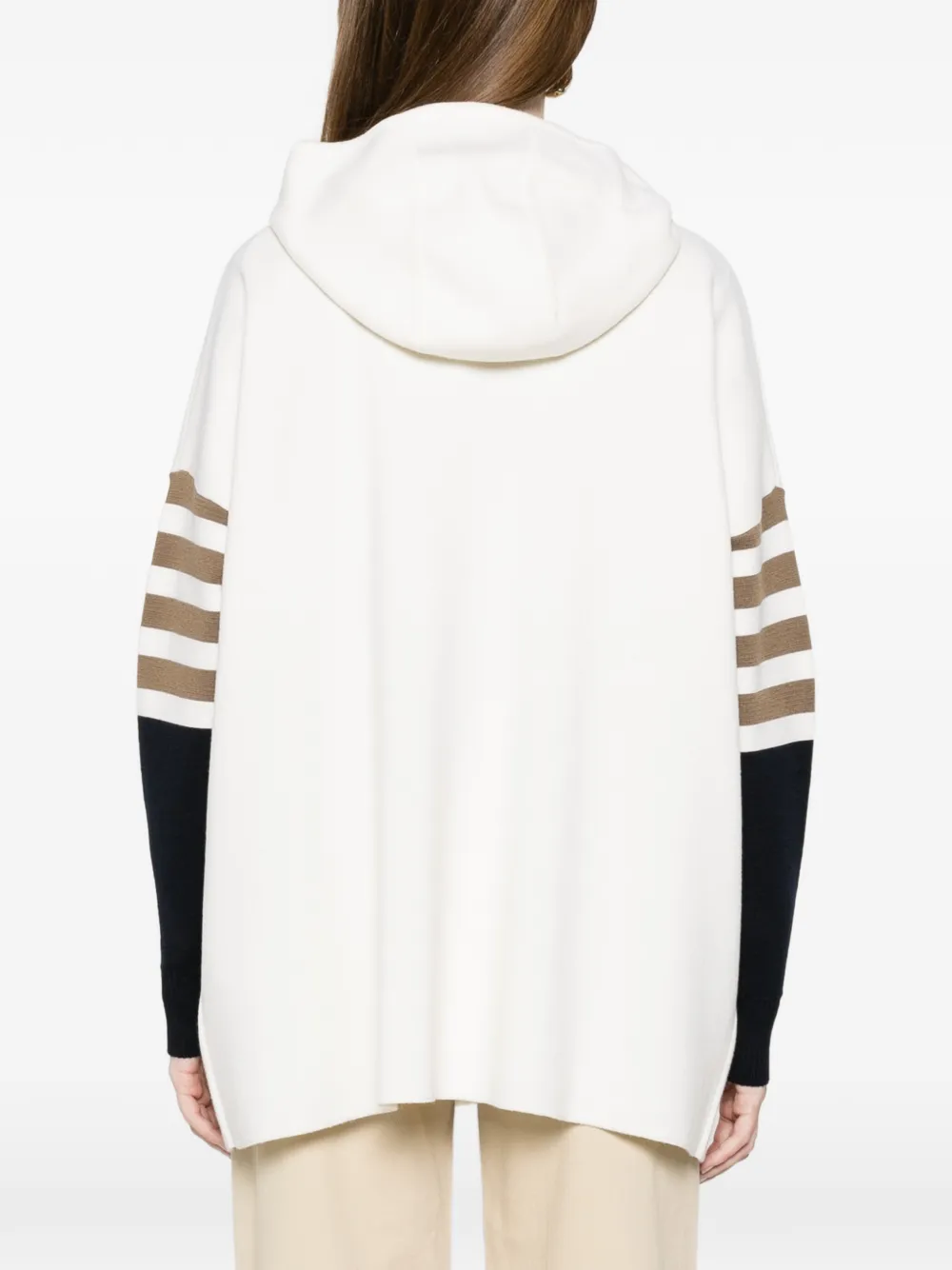 Max Mara Trui met gestreept detail Wit