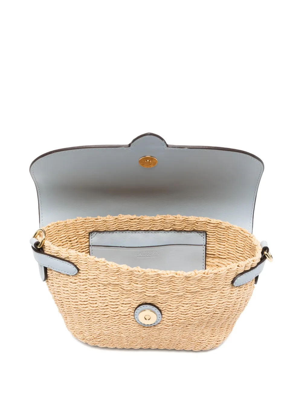 Lauren Ralph Lauren Leren shopper Beige