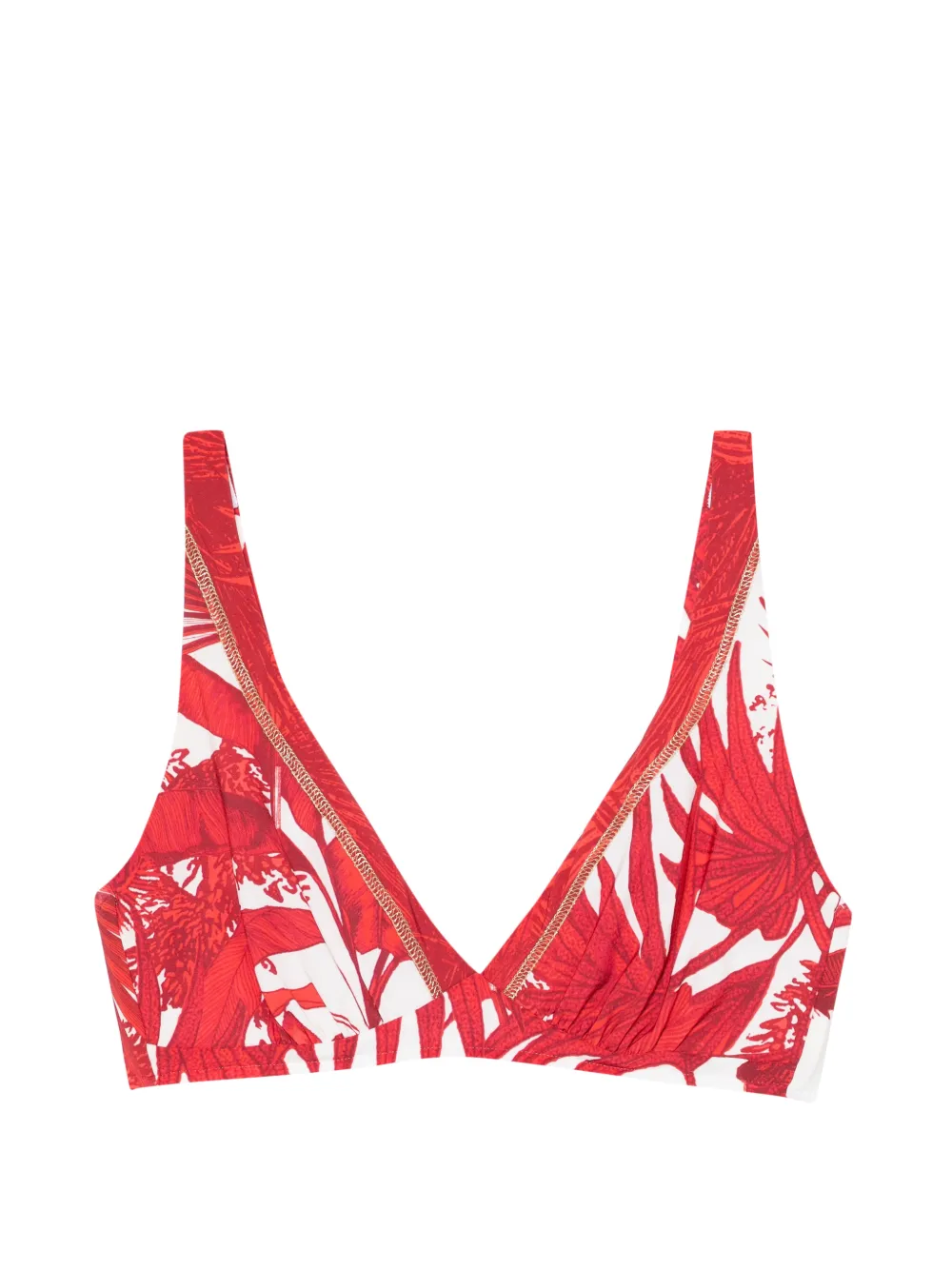 Maryan Mehlhorn floral-print bikini top - Toni neutri