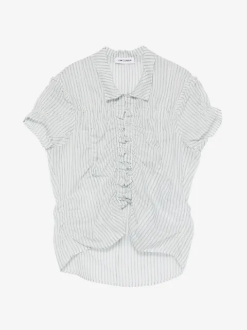 Low Classic Camisa listrada com babados