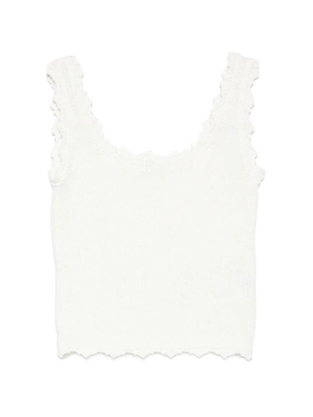 Low Classic lace sleeveless top - Toni neutri