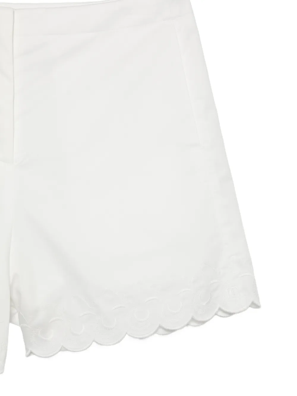  Low Classic Embroidered Shorts - White 