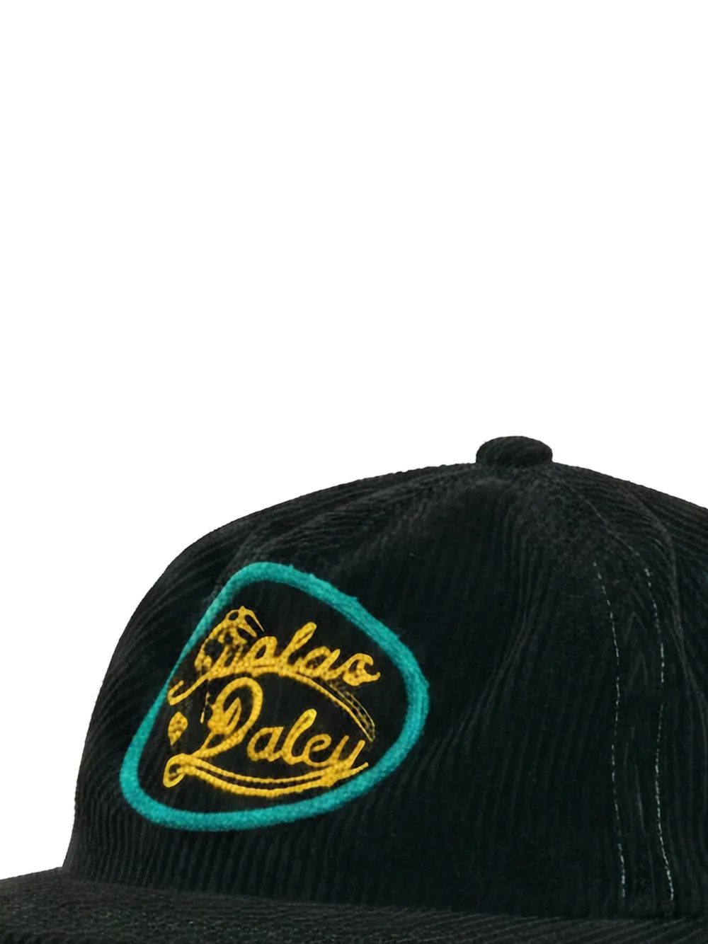  Nicholas Daley Records Corduroy Embroidered Cap - Black 