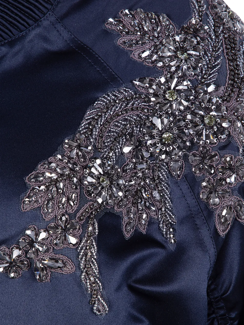  Blugirl Embellished Bomber Jacket - Blue 