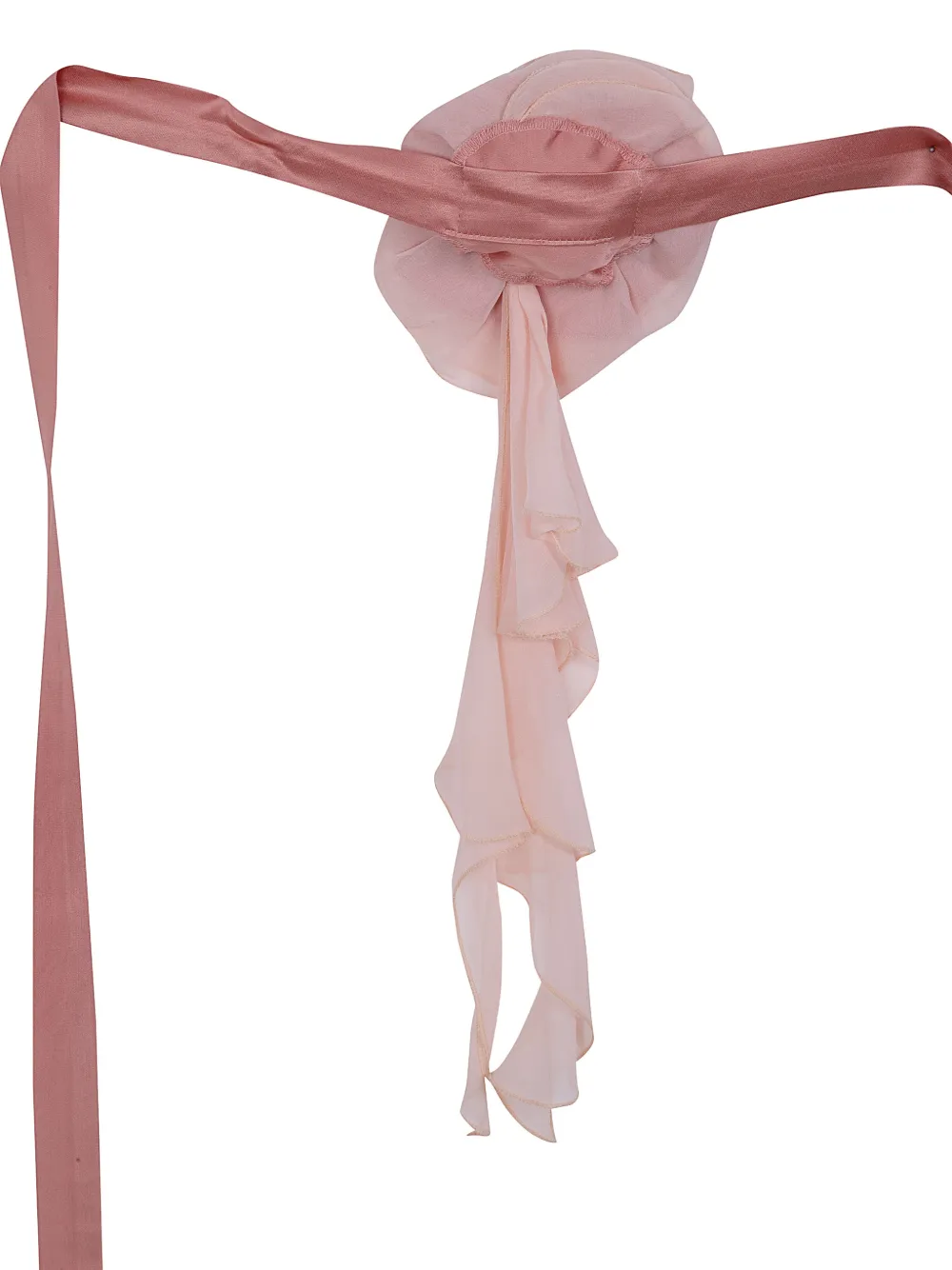  Blugirl Ruffled Floral Silk Dress - Pink 