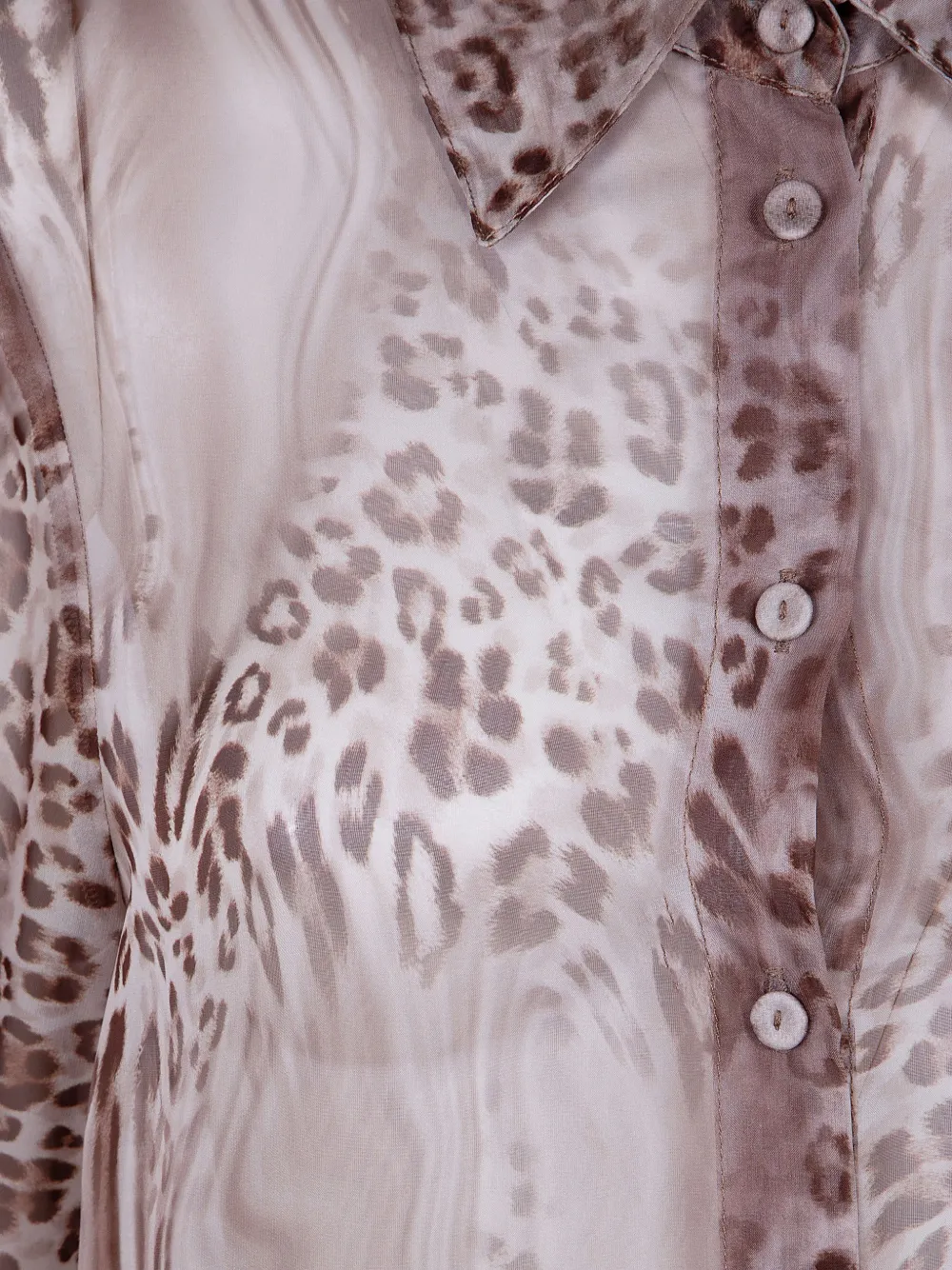  Blugirl Melted Leopard Shirt - Neutrals 