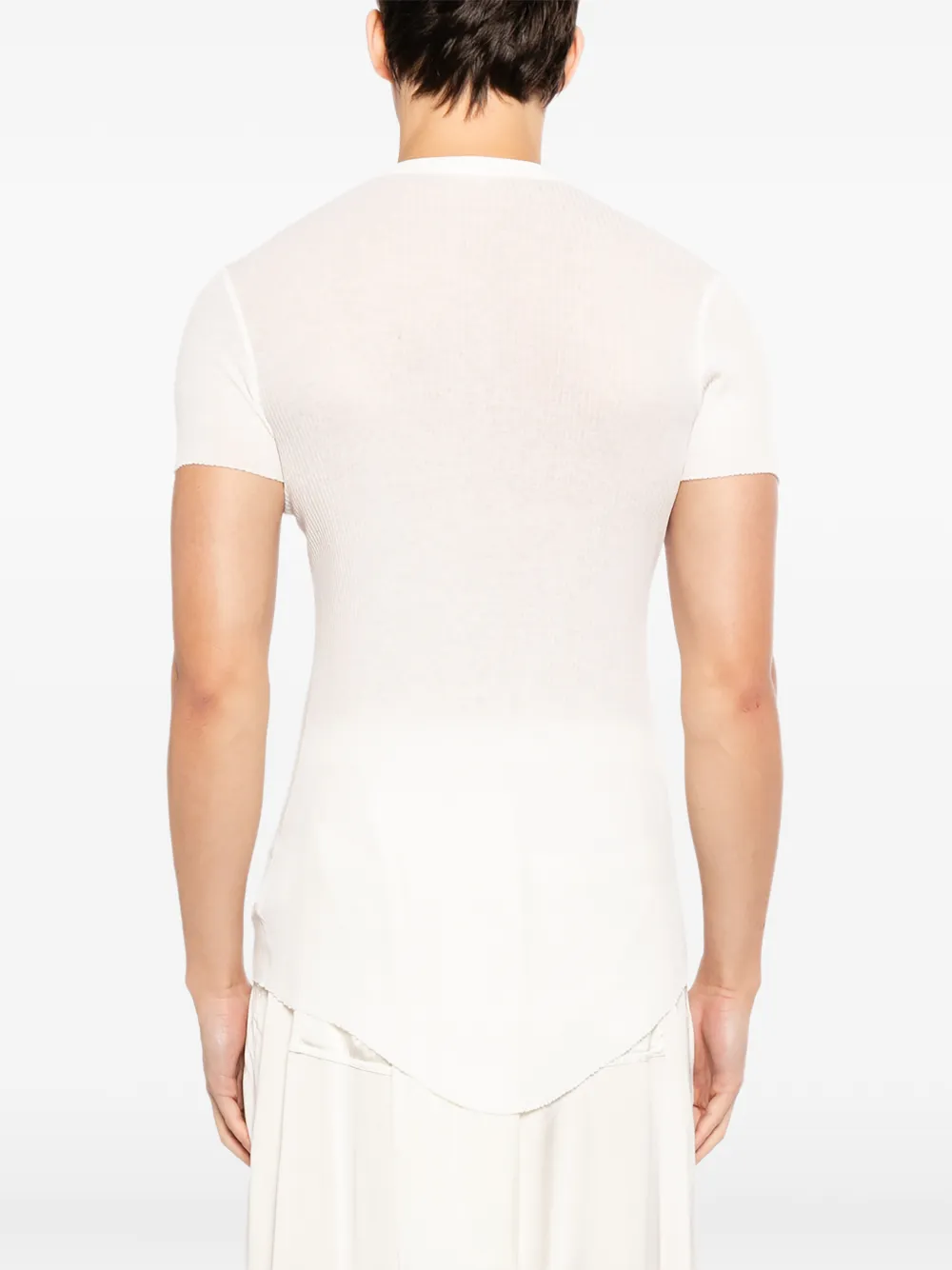 Julius Geribbeld T-shirt Beige