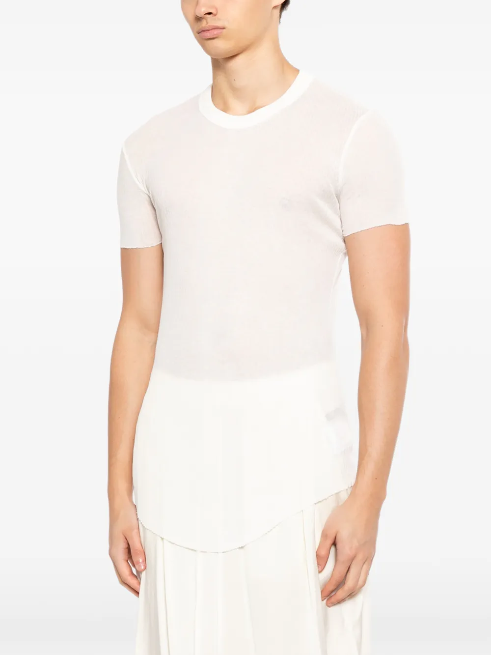 Julius Geribbeld T-shirt Beige
