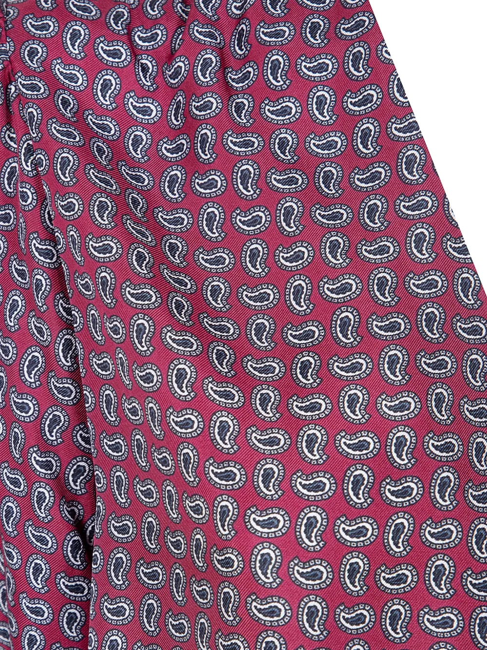 Laura Urbinati Jurk met gestrikte ceintuur en paisley-print Paars