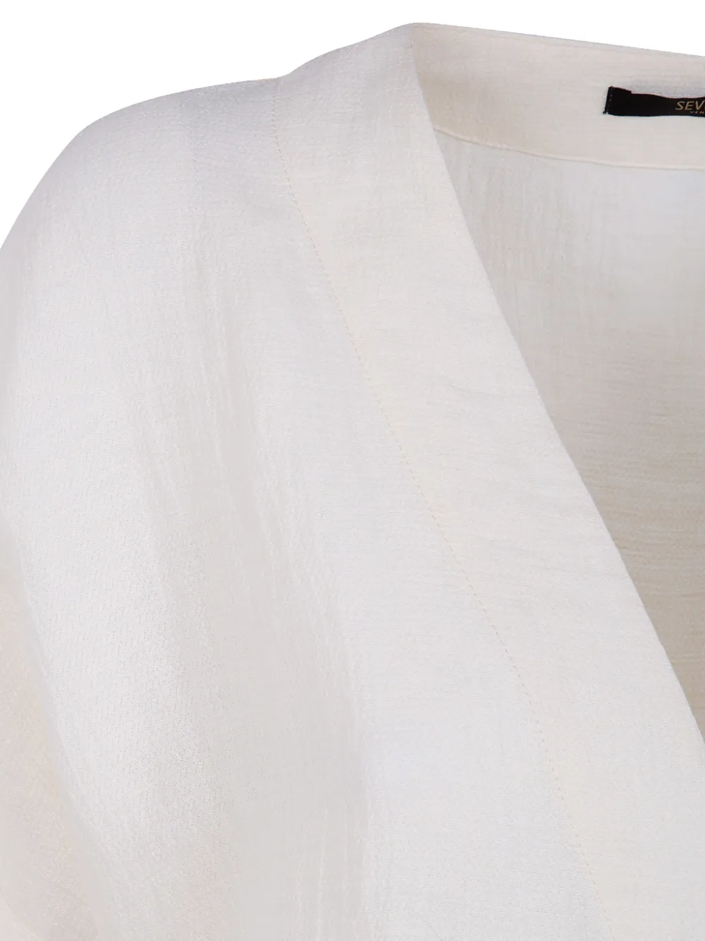  Seventy V-neck Tie Dress - Neutrals 