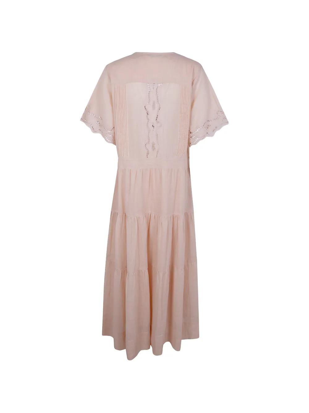  Seventy Openwork Tiered Dress - Neutrals 