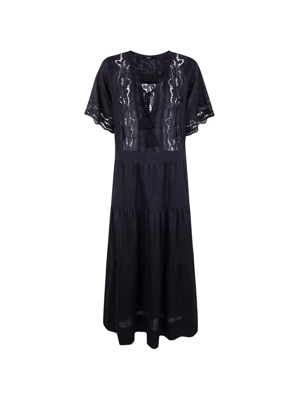 Seventy tassel lace dress - Nero