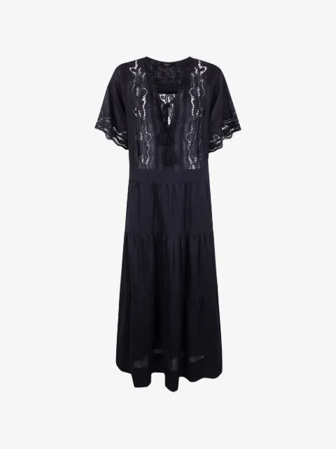 Seventy robe en dentelle à franges