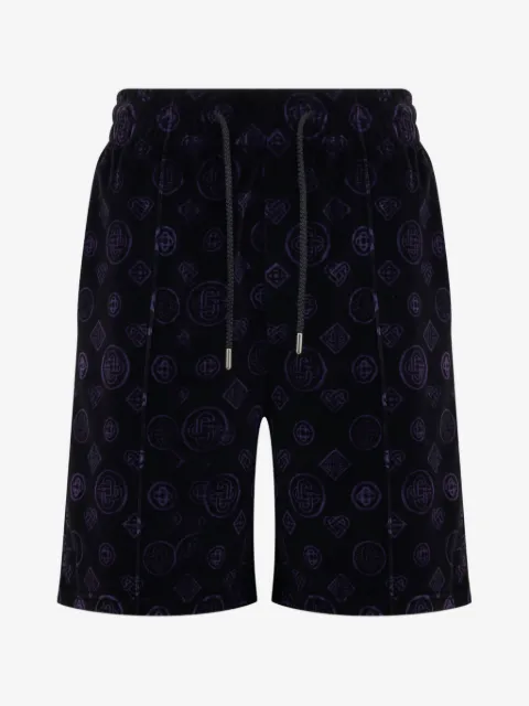 Casablanca monogram-pattern shorts