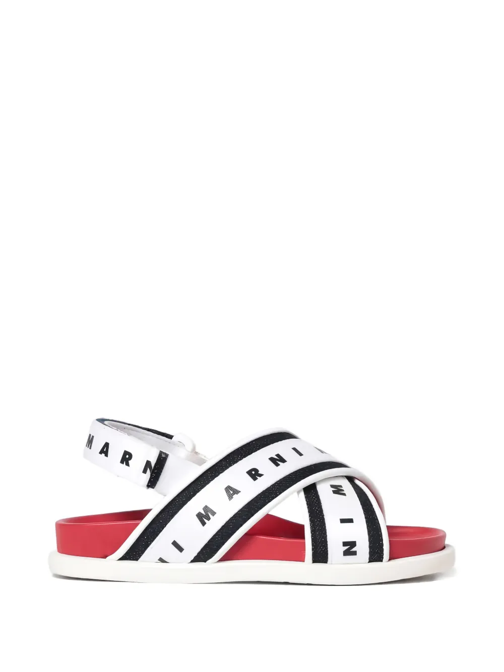 Marni Kids Sandalen met logodetail Wit