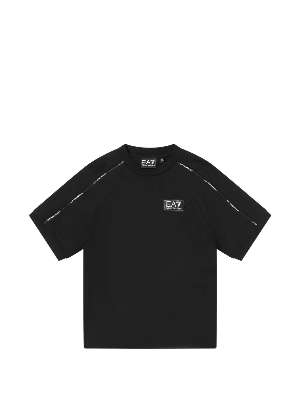 Emporio Armani Kids logo-tape T-shirt - Nero