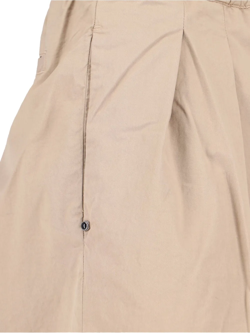 White Sand Plooibroek met ceintuur Beige