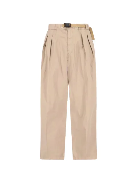 White Sand pleated belted trousers