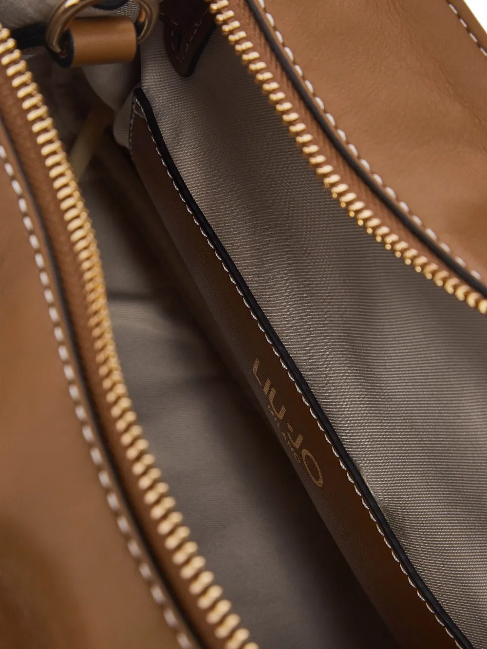 Small Two-Tone Buckle Tote Bag