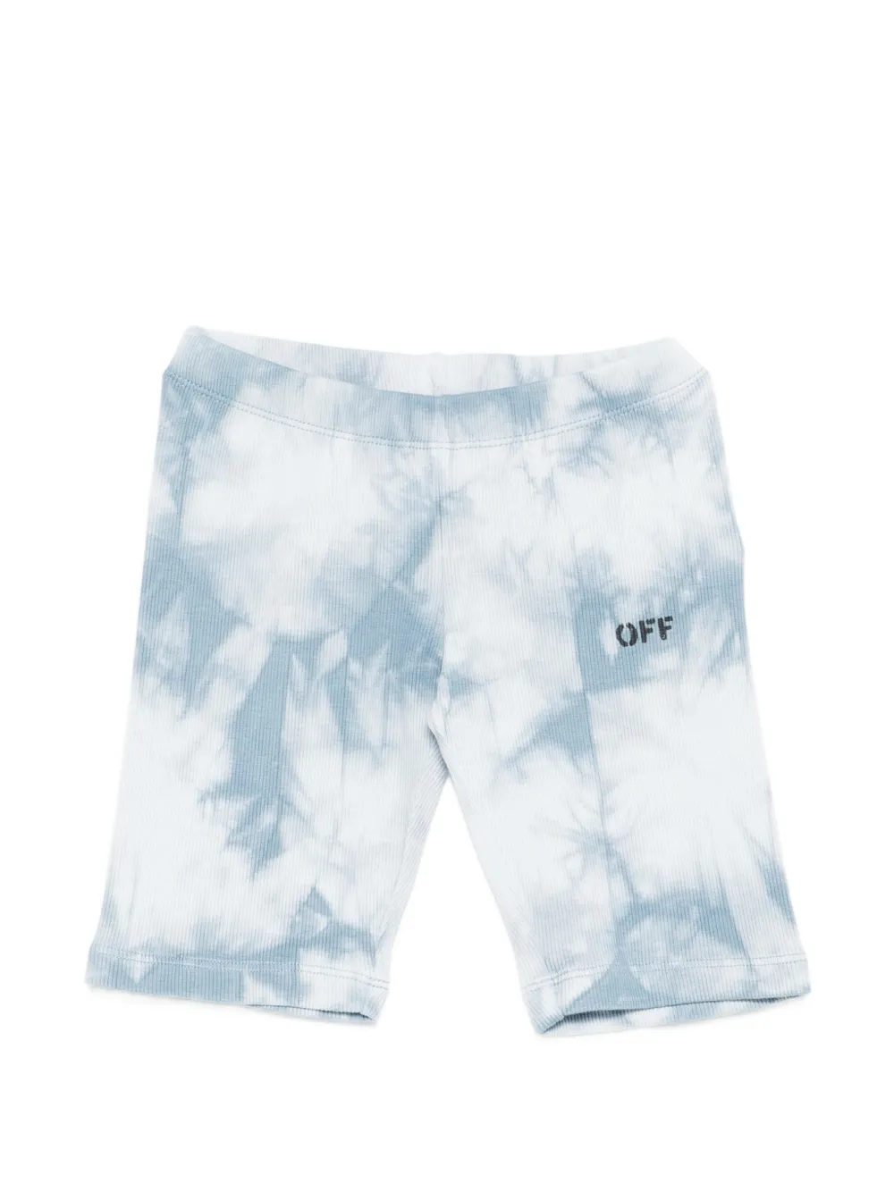 Off-White Kids tie-dye-effect shorts - Blu