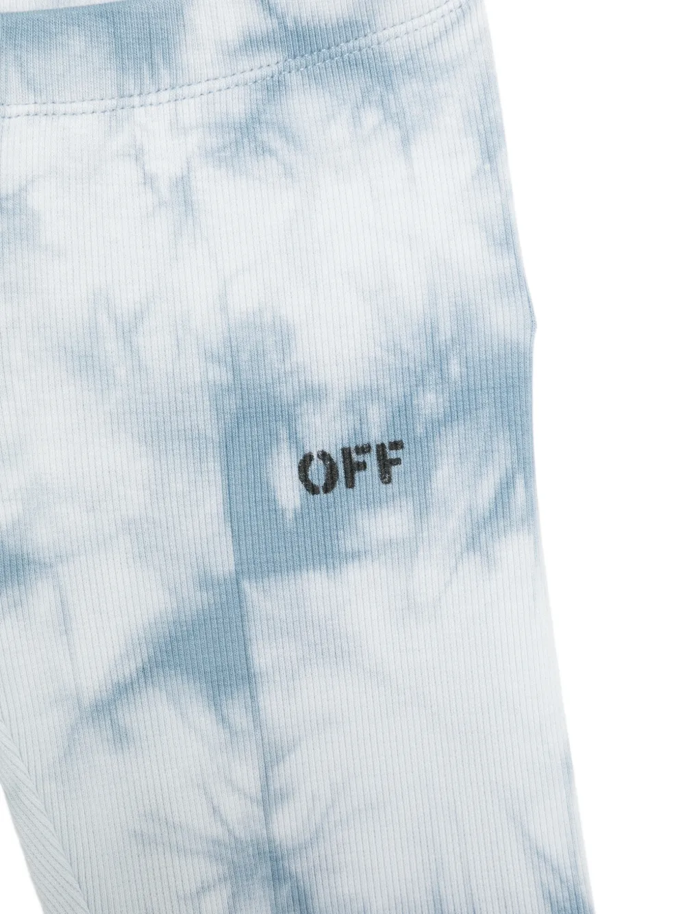 Off-White Kids Shorts met tie-dye effect Blauw