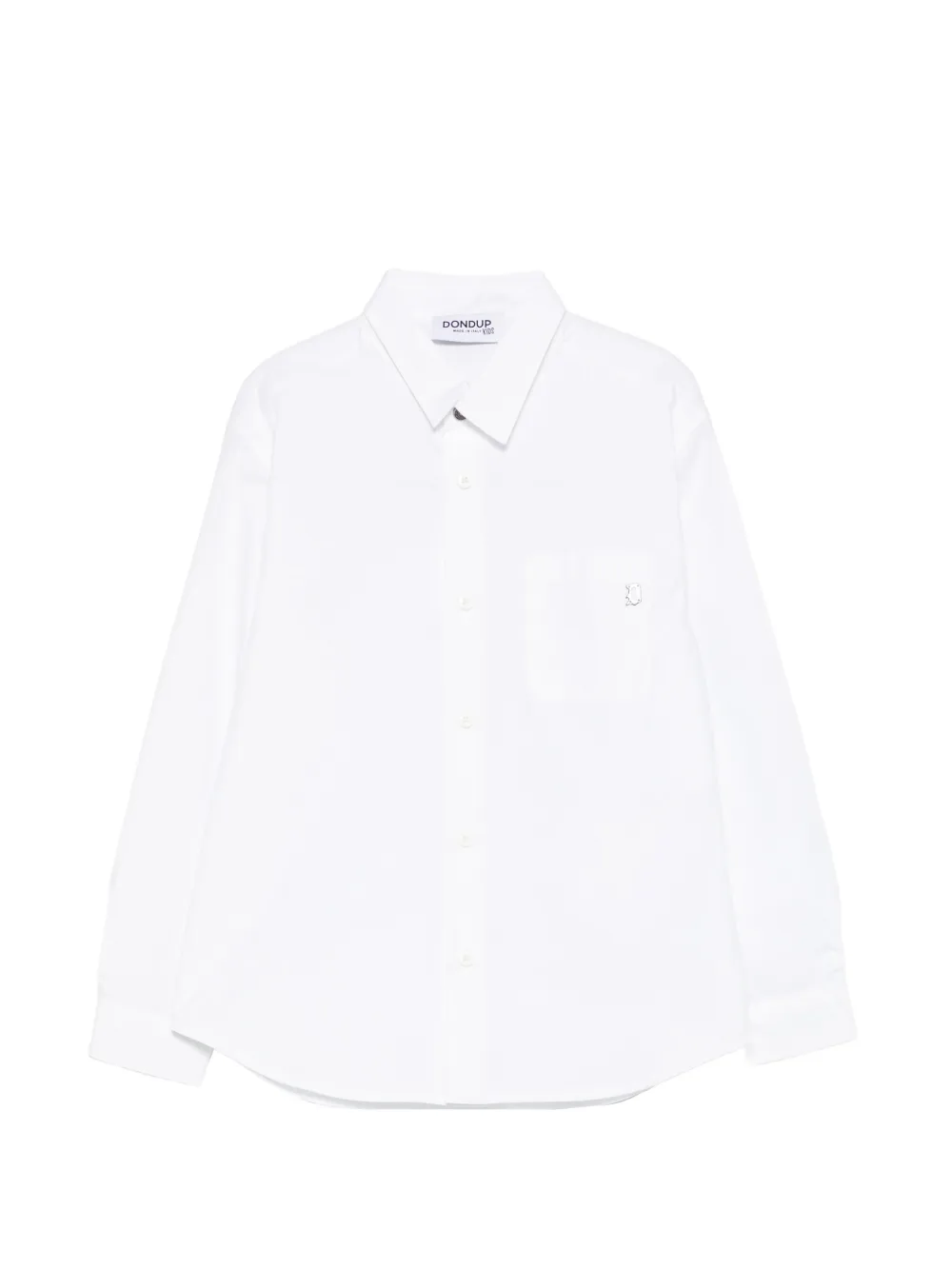DONDUP KIDS chest-pocket shirt - Bianco